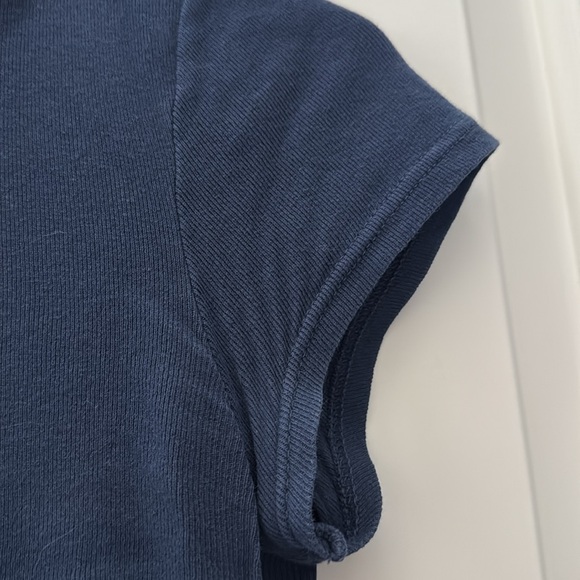 NAVY BRANDY CROP TOP - Picture 3 of 3